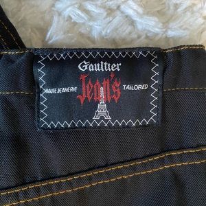 Jean Paul Gaultier black jeans, drawstring